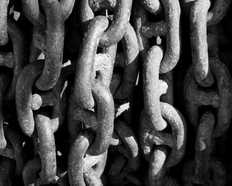 Ship anchor chains